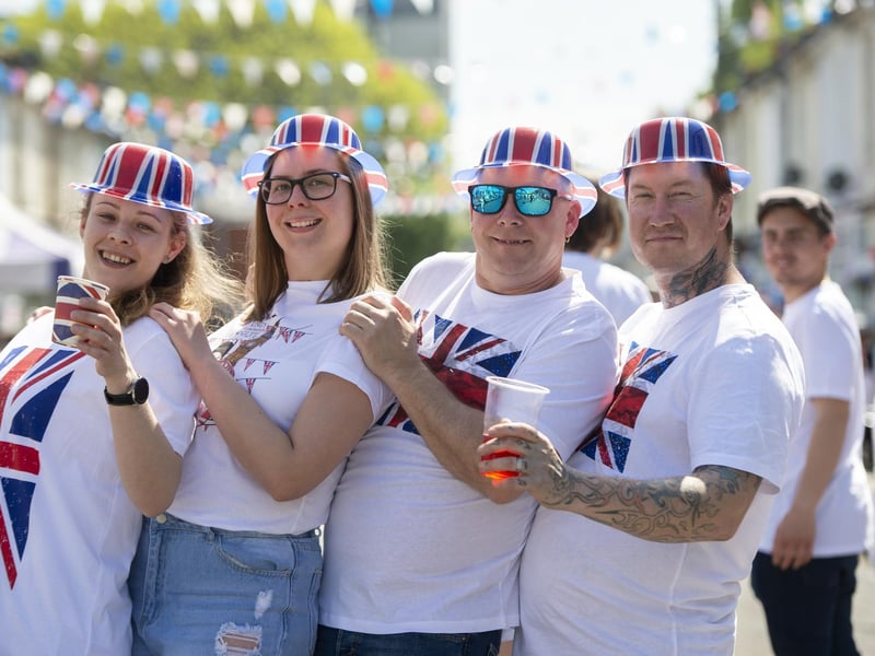 Kylie, Carly, Dave and Ben Crouch from Agincourt Road, Buckland