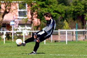 Sub goalkeeper Max Hoile scored a penalty after coming on as a late sub for Locks against Sway. Picture: Tom Phillips