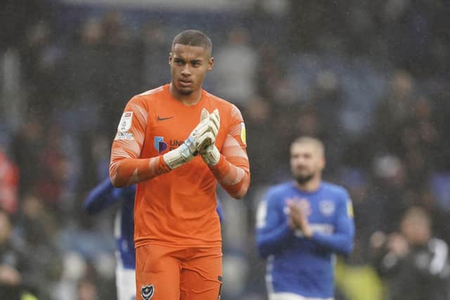 Gavin Bazunu has played 900 minutes for Pompey during his loan spell from Manchester City