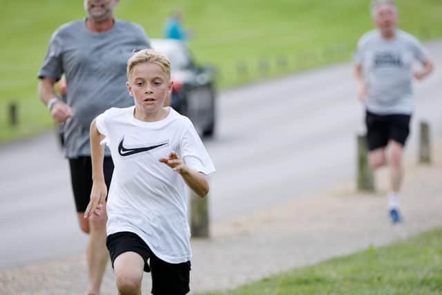 Young Stanley Stevens, 10, makes his way around the course. Picture: Chris Moorhouse (jpns 310721-21)
