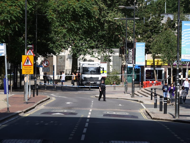 Events near the station had to be cancelled.