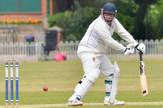 Havant opener Pete Hopson batting against the Hampshire Academy. Picture by Martyn White