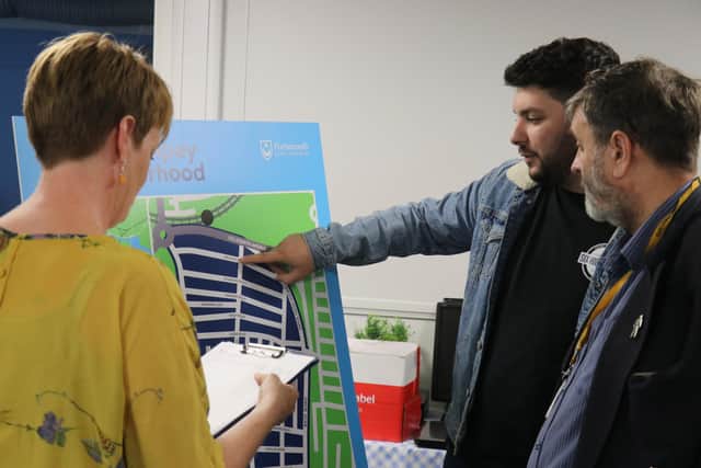 The consultation into Active Pompey Neighbourhood at Priory School in Southsea