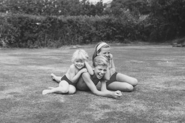 Vanessa Branson with siblings Richard and Lindy in 1966