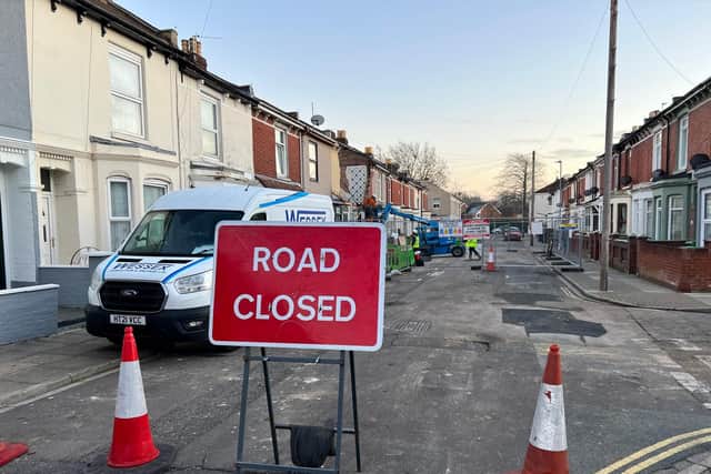 Part of the road remains closed to car access.