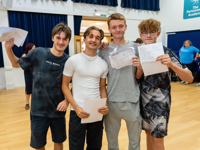 There were smiles all round as students collected their GCSE results this morning.