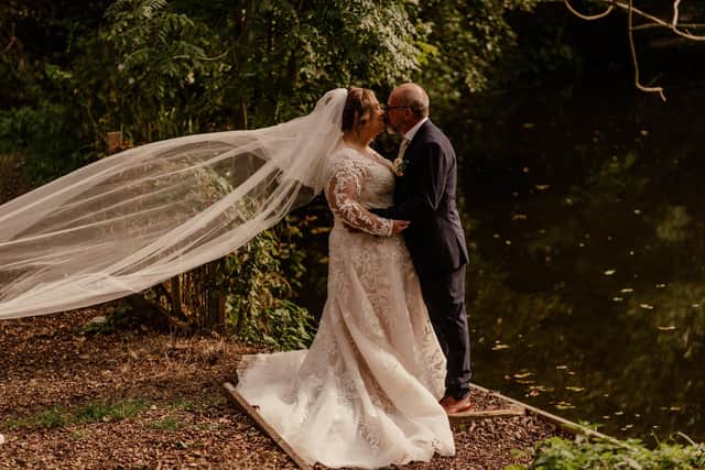 Victoria and Steven Hampton-Bull were married at the Holiday Inn, at Fareham, on September 24. Credit: Carla Mortimer Photography