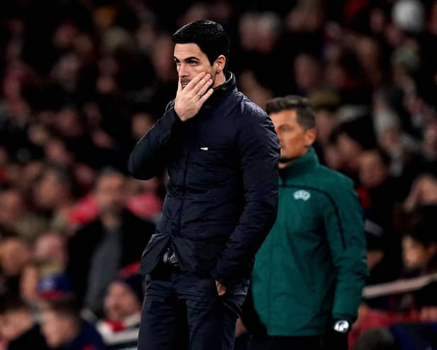 Mikel Arteta. Picture: John Walton/PA Wire