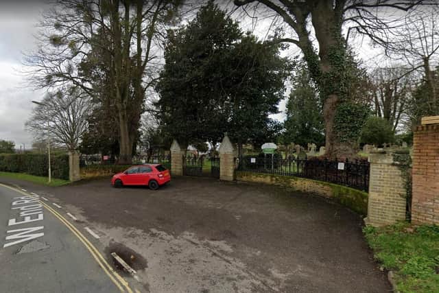 The assault took place near West End cemetery. Picture: Google Street View.