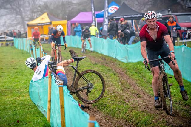 Thrills and spills at Clanfield's cyclocross event. Picture by Paul Paxford