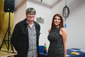 UK Poet Laureate Simon Armitage with event host Caroline Brennan