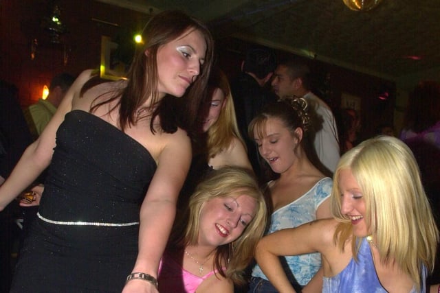From left, Tara Dew, Tracy Blackburn, Sarah Hope, Debbie Howarth and Holly Bryce messing about in Browns in Preston