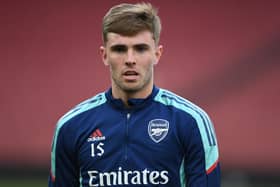 Arsneal youngster Zak Swanson has been linked with a move to Pompey   Picture:  Stuart MacFarlane/Arsenal FC via Getty Images