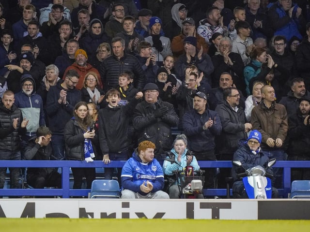 The Pompey fans' support will be crucial between now and the end of the season