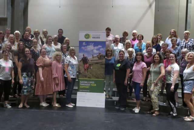 The Spinnaker Chorus, a choir based in Portsmouth, has raised £815 for the Hampshire and Isle of Wight Air Ambulance (HIOWAA).