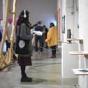 Inside the exhibition space