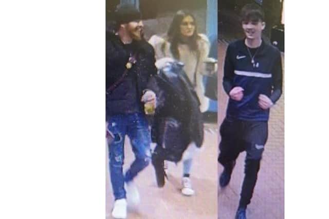 Police want to speak to these people after an attack at Port Solent Marina. Pic Hants police