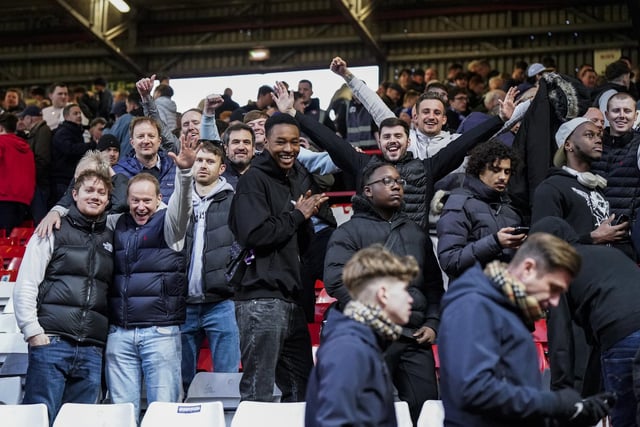 Pompey were accompanied by 3,155 fans for their goalless draw at Charlton.