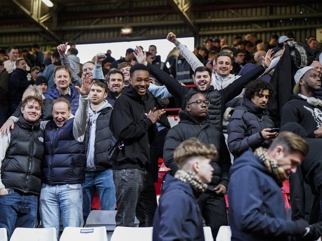 Pompey were accompanied by 3,155 fans for their goalless draw at Charlton.