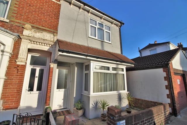 This three bed end terrace house on Lyndhurst Road has recently been sold subject to contract for £249,995. It also has one bathroom and one reception room. It is listed on the market by Jeffries and Dibbens Estate and Lettings Agents.