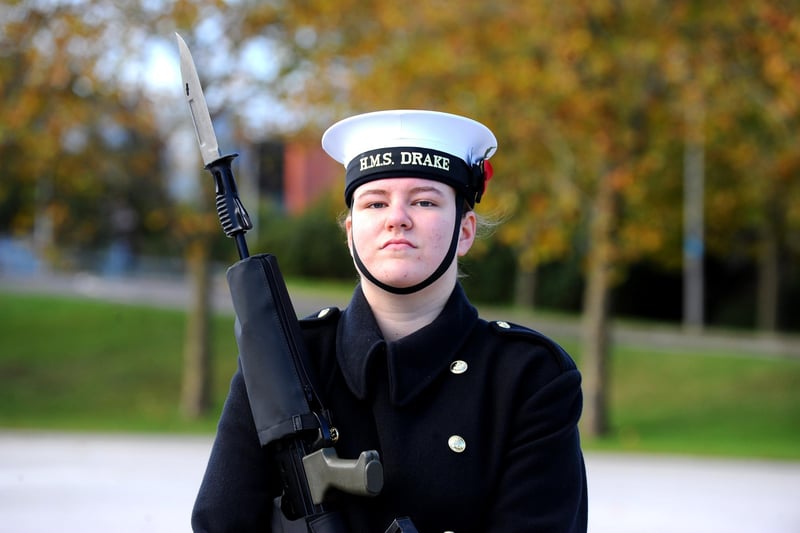 Pictured is: Molly Tellis, 19, AB, served in the Royal Navy for just over a year. Picture: Sarah Standing (031123-2614)