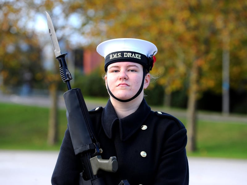 Pictured is: Molly Tellis, 19, AB, served in the Royal Navy for just over a year. Picture: Sarah Standing (031123-2614)