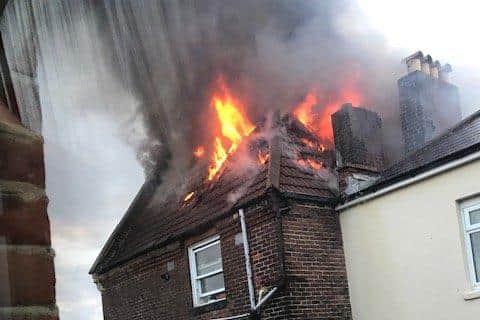 Fire in Kent Road, Southsea. Picture: James Lampitt
