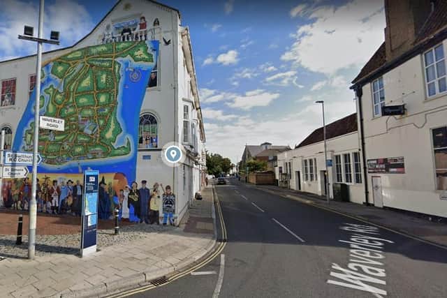 The junction with Waverley Road, Southsea, where 18-year-old Danny Fletcher was attacked by two men. Photo: Google