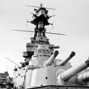 HMS Hood's 15in' guns. Picture: Alec Kellaway via Royal Navy