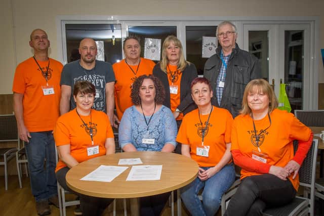 26/2/2020
Group of residents have opened The Box at Portchester Football Club - a place for young people to socialise after school.
Pictured: Volunteers of The Box with Cllr Gerry Kelly (top right)
Picture: Habibur Rahman