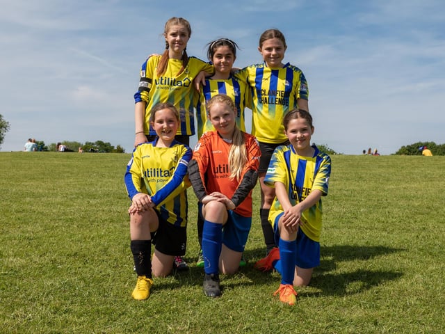 Clanfield Yellows U12s Girls. Picture: Mike Cooter