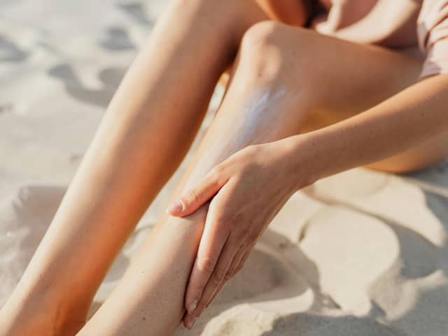 Suncream application