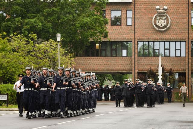 Almost 600 sailors took part in the event at HMS Collingwood