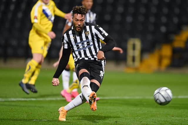 Notts County striker Kyle Wootton is remaining calm over his future.   Photo by Michael Regan/Getty Images