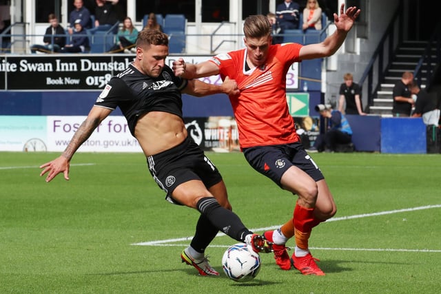 Signed by the Hatters this summer in real life, Burke has been a fixture of the starting XI at Kenilworth Road ever since - making 136 league appearances and scoring four goals in his three seasons