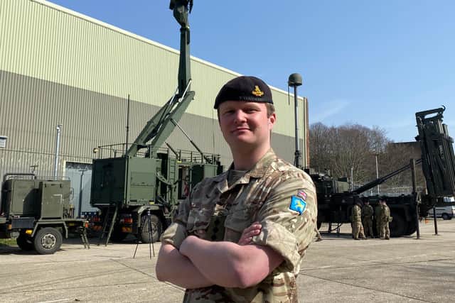 Captain James Billingham, 27, of Thorney Island, is part of 16 Regiment working as the regimental operations officer and is part of the team deploying to Poland.