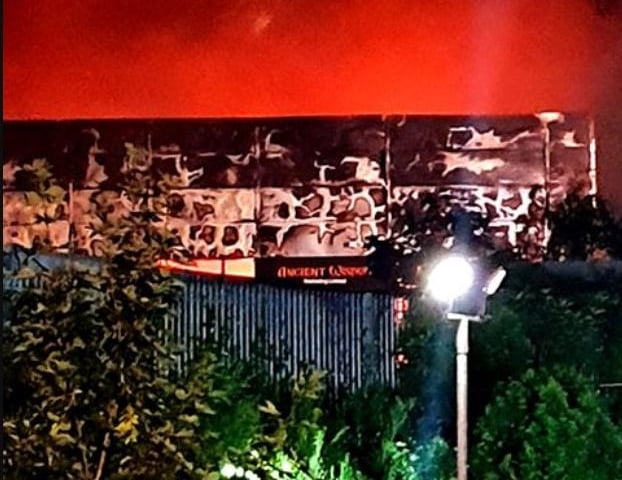 Last night's fire at Parkwood Road