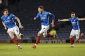 Aiden O'Brien celebrating his dramatic late winner in Pompey's remarkable 3-2 success over Wigan in the final Fratton Park match of the season. Picture: Jason Brown/ProSportsImages