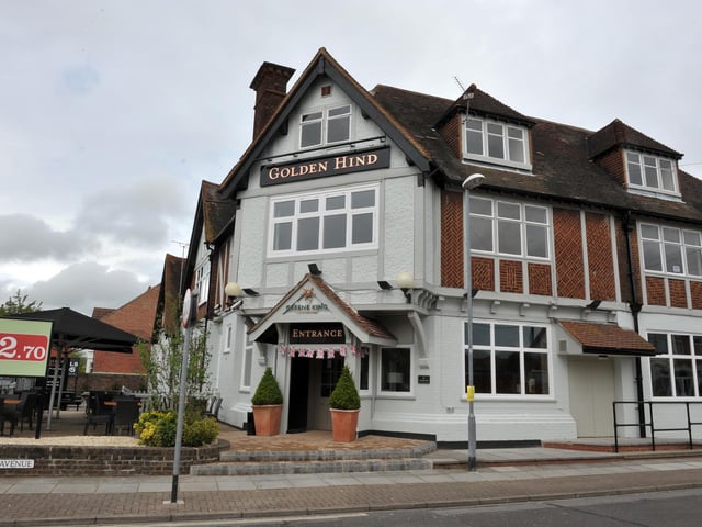 The Golden Hind in Copnor Road, Hilsea, is a Greene King pub.
