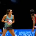 Yasmin Parsons, pictured in action for Surrey Storm during the Vitality Super League match against Saracens Mavericks, is full of praise for her sport's army of volunteer coaches. Pic: Ben Lumley.