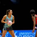 Yasmin Parsons, pictured in action for Surrey Storm during the Vitality Super League match against Saracens Mavericks, is full of praise for her sport's army of volunteer coaches. Pic: Ben Lumley.