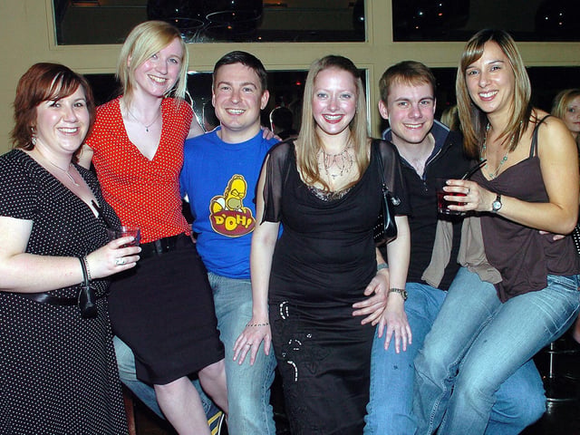 Revellers having a good time at Tiger Tiger in Gunwharf Quays back in the day.