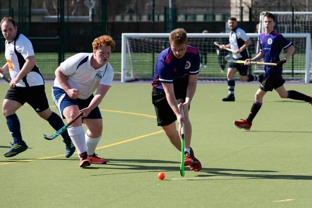 Portsmouth's Ben Lawford in action during the 5-1 win against Gosport. Picture: Duncan Shepherd