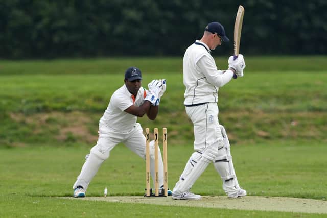 Portsmouth Community batting against Kerala 3rds at Cockleshell Gardens. Picture: Neil Marshall