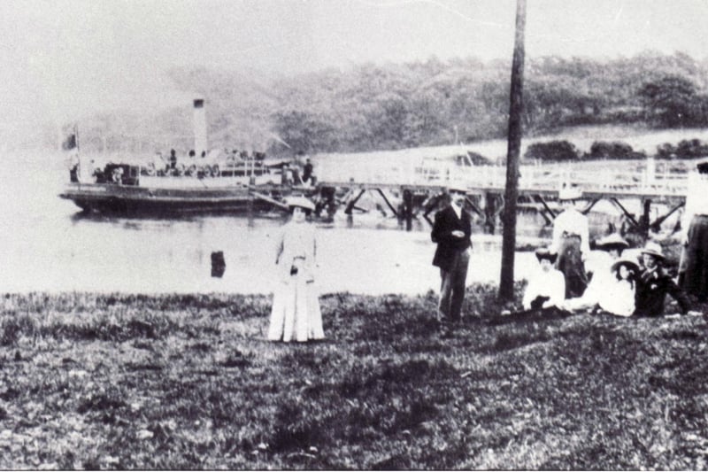 A Gosport ferry at Bucklers Hard, about 1900