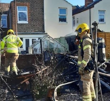 Crews from Southsea Fire Station and Cosham Fire Station attended the scene.