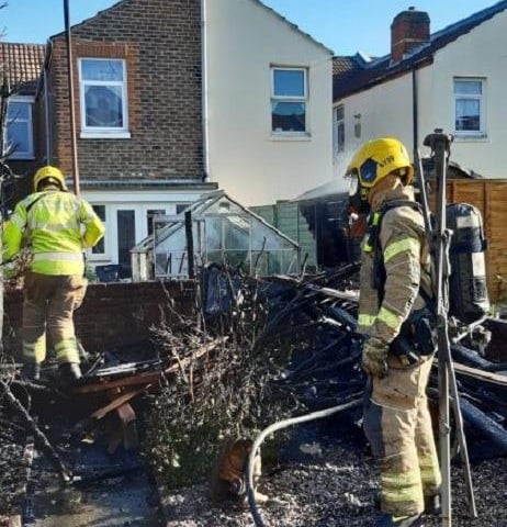 Crews from Southsea Fire Station and Cosham Fire Station attended the scene.