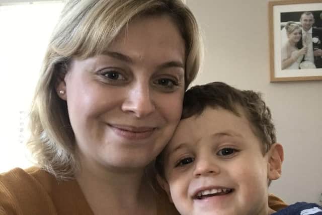 Keira Clayton and her son Oscar