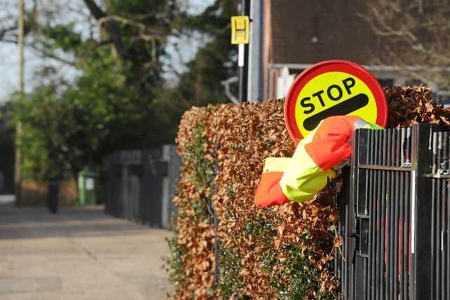 School crossing patrols in Gosport, Waterlooville and Stubbington are among the ones under threat. Picture: Sarah Standing (150124-4585)