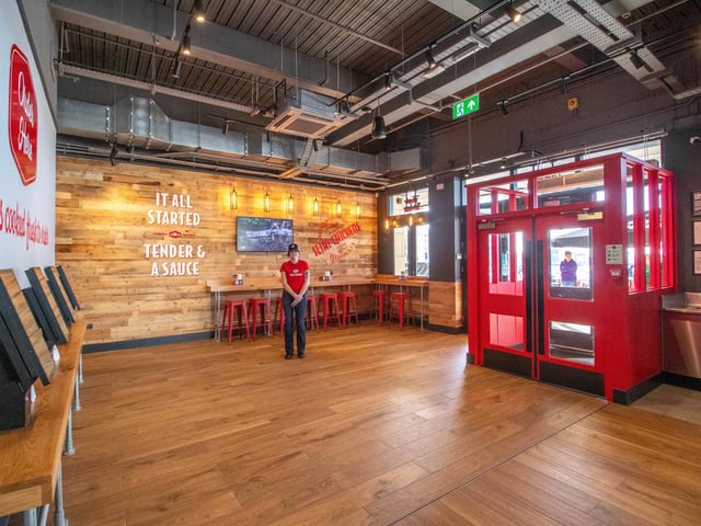 New restaurant, Slim Chickens has opened in Gunwharf Quays, Portsmouth on 26th January 2024

Pictured: Interior of Slim Chickens at Gunwharf Quays, Portsmouth

Picture: Habibur Rahman